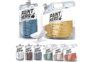GOSPORTS OUTDOORS Paint Hero 8 Pack Paint Storage Bags - Airtight Refillable Quart and Gallon Pouches with Funnel