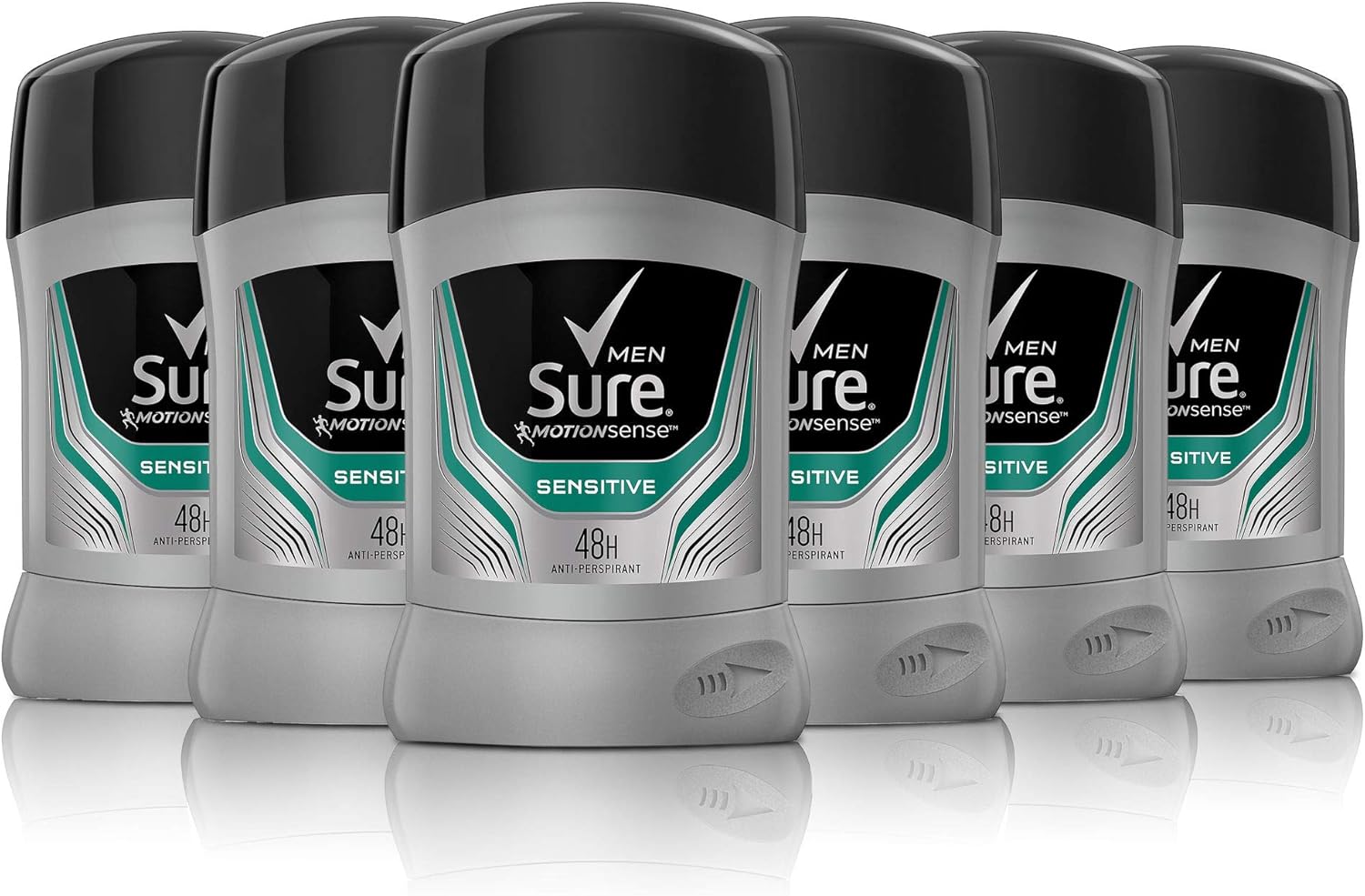 Sure Men Sensitive AntiPerspirant Deodorant Stick 50 ml Pack of 6 Buy