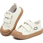 Boy's Girl's Toddlers Canvas Shoes Slip-On Lightweight Kids Sneakers Hook and Loops Casual Skin-Friendly Walking Running Shoes with Multicolor Sole (Toddler/Little Kids)