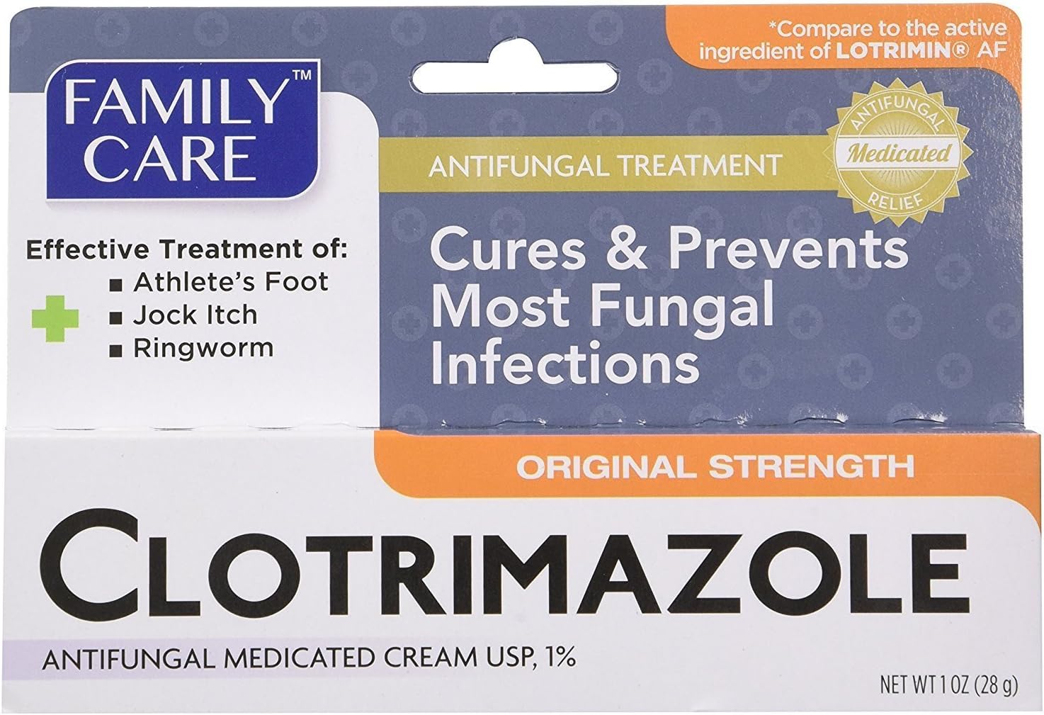 Family Care Clotrimazole Anti Fungal Cream, 1% USP Compare to Lotrimin 1oz. (10 Pack): Health & Personal Care