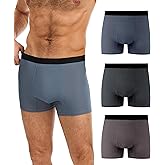 SUNCHIRI Men's Incontinence Underwear, Leakproof Boxer Briefs for Bladder Control, Regular Absorbency Modal Panties 3 Pack