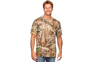 COLOSSEUM Realtree Men's Essential Camo Lightweight Performance Short Sleeve Shirt