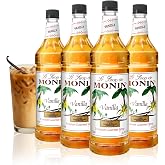 Monin Vanilla, 48-Ounce Packages (Pack of 4)
