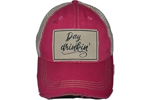 Vintage Life Funny Hats for Women and Girls, Distressed Trucker Baseball Cap with Sayings