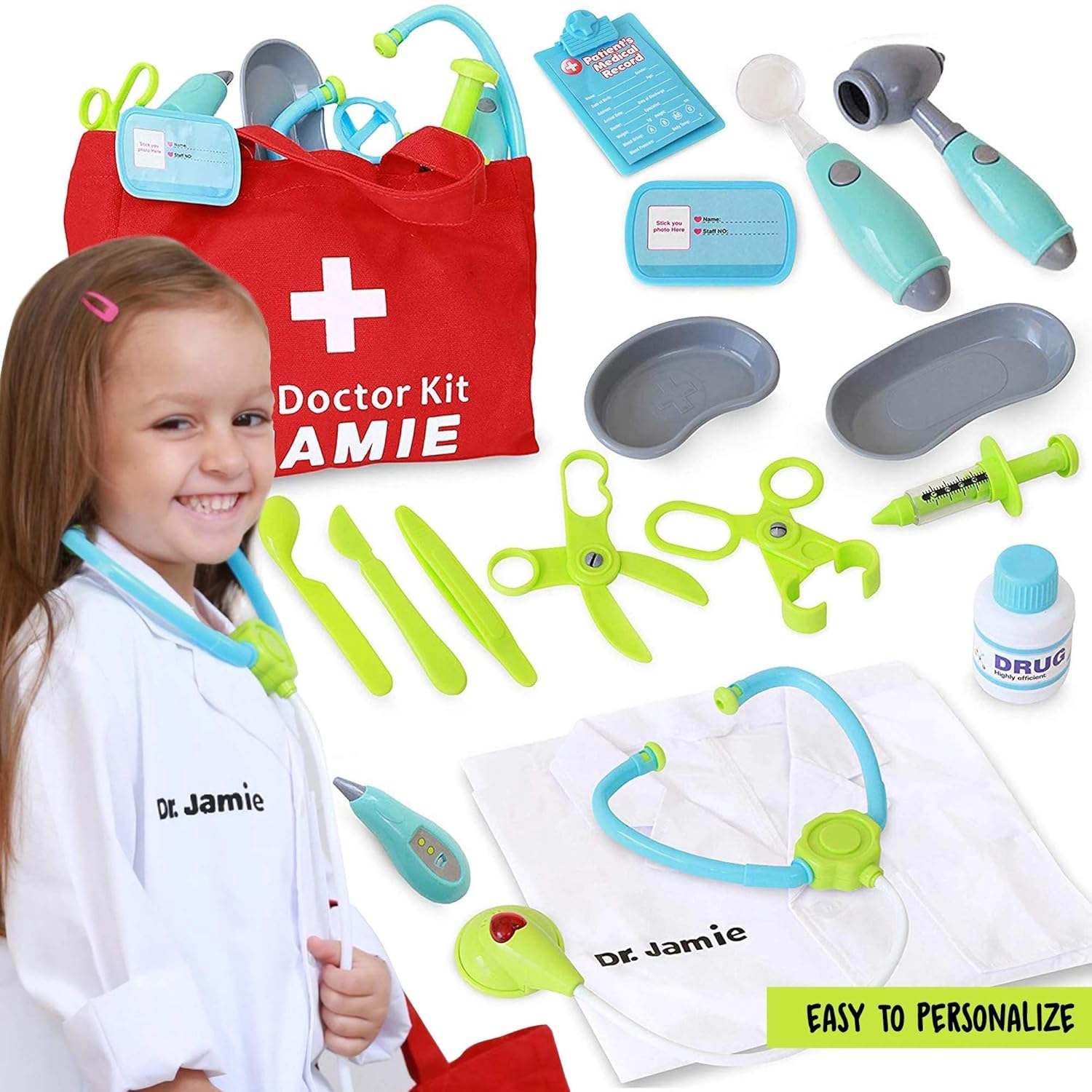 Buy Dreamy Accessories Customizable Pretend Play Doctor Set with Custom