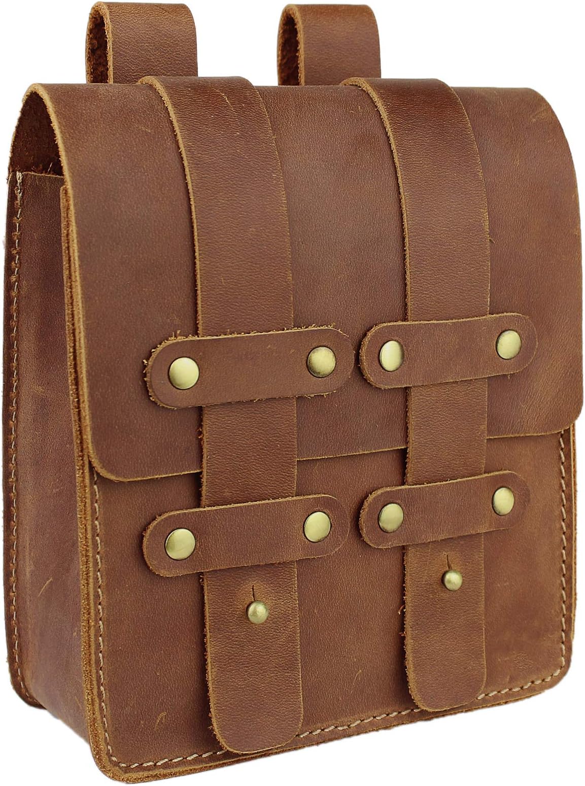 LXFF Mens Genuine Leather Fanny Pack Waist Bag Belt Pouch Bum Bags for Men Women