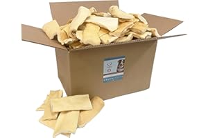 AMAZING DOG TREATS Beef Cheek Strips Premium Dog Chew (6" -100 Count) - NO Odor - Thick Cut - Rawhide Alternative - Beef Cheek Slice Chip Sticks - No Dyes, Chemicals, or Preservatives