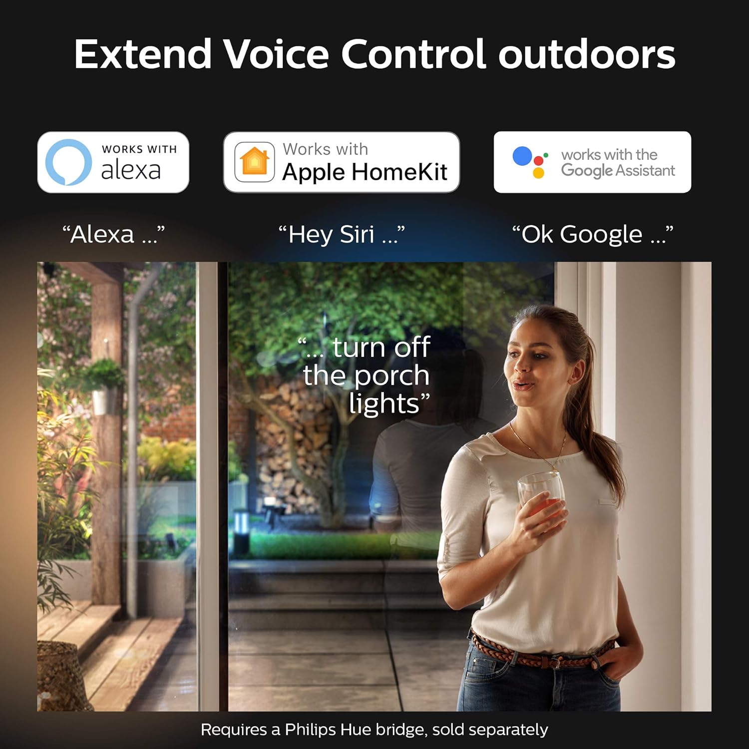 Philips Hue Discover Outdoor White & Color Ambiance Smart Floodlight (Hue Hub Required, Smart Light Works with Alexa, Apple Homekit and Google Assistant): Home Improvement