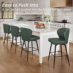 LUE BONA 26 Inch Swivel Bar Stools Set of