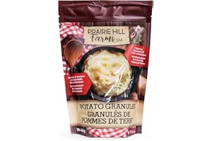 Prairie Hill Farms Dehydrated Potato Granules. 100% Made in Canada. Instant Mashed Potatoes for Cooking, Baking & More. Equiv