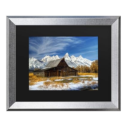 Amazon Com Trademark Fine Art Iconic Barn Grand Teton By Pierre