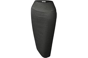 SIMLU Reg and Plus Size Pencil Skirts for Women Below The Knee. Work,Weekends,Date Nights,Sexy Office Business Bodycon Skirts