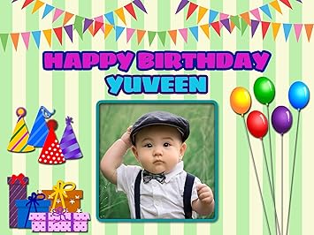 2 Personalised 1st Birthday Banner 36 X 11 First Any Name Boy Or