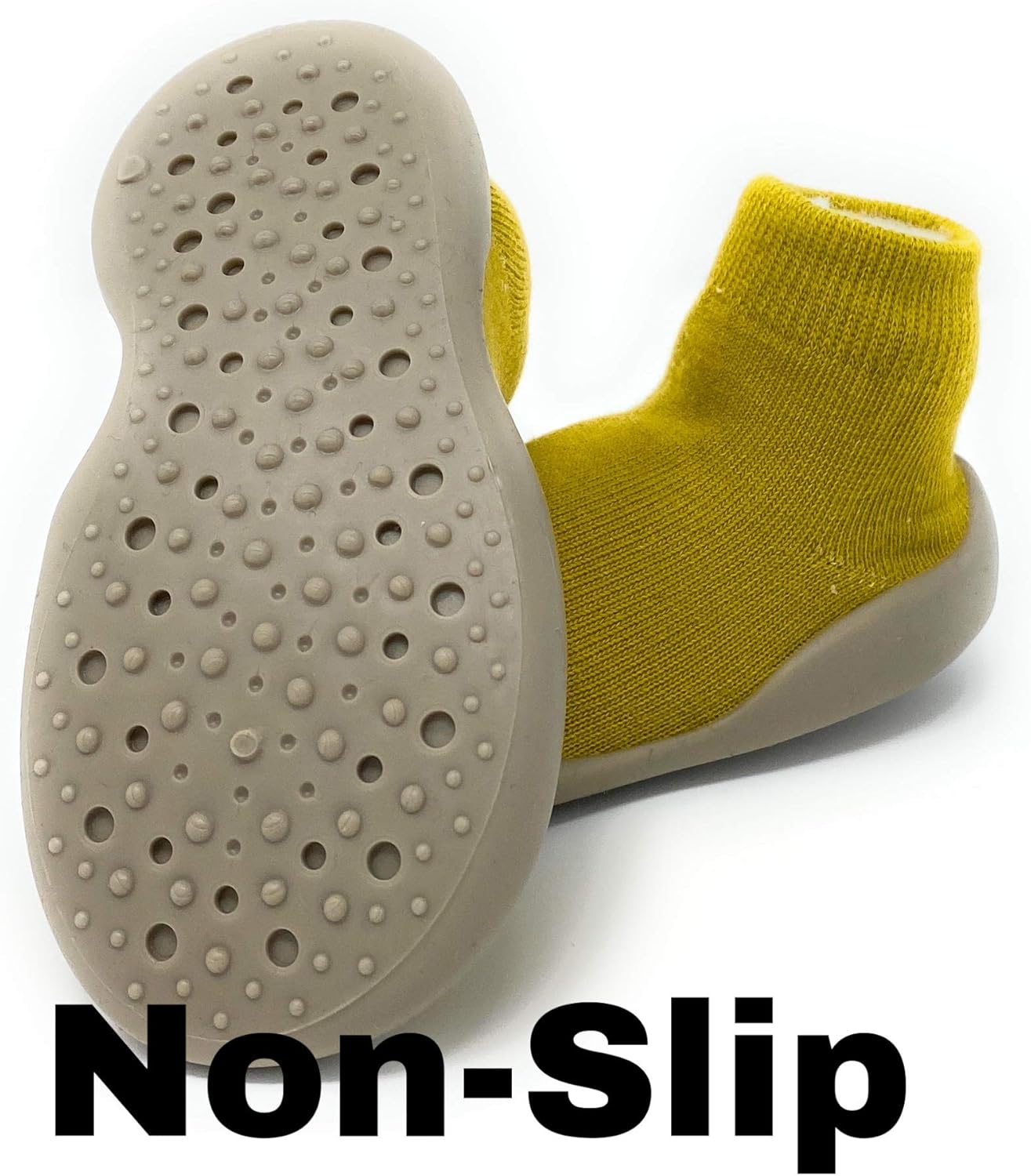 Baby Kids Toddlers Slipper Socks with Soft Rubber Sole NonSlip Stretch