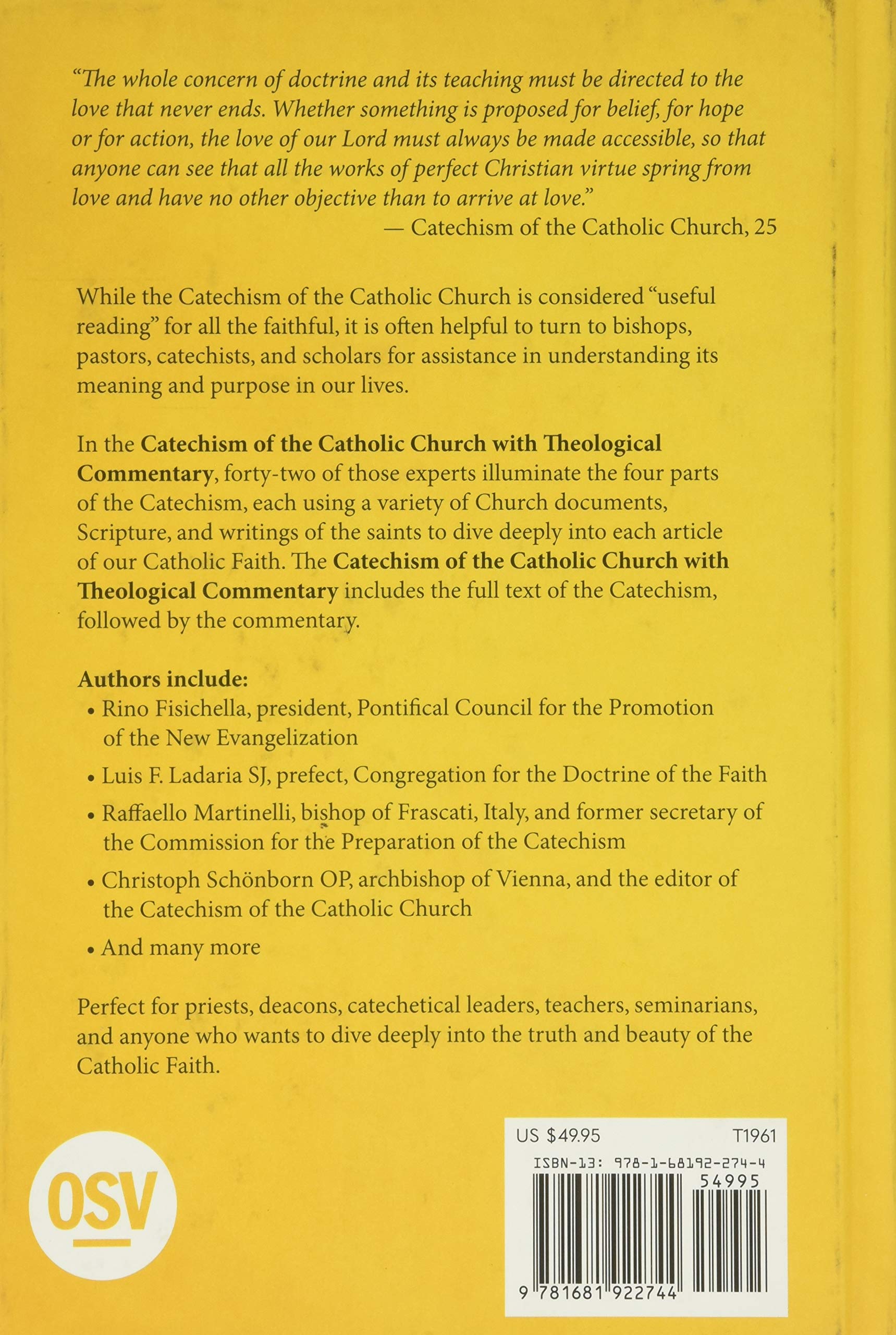 Catechism of the Catholic Church: Full Text and Theological Commentary