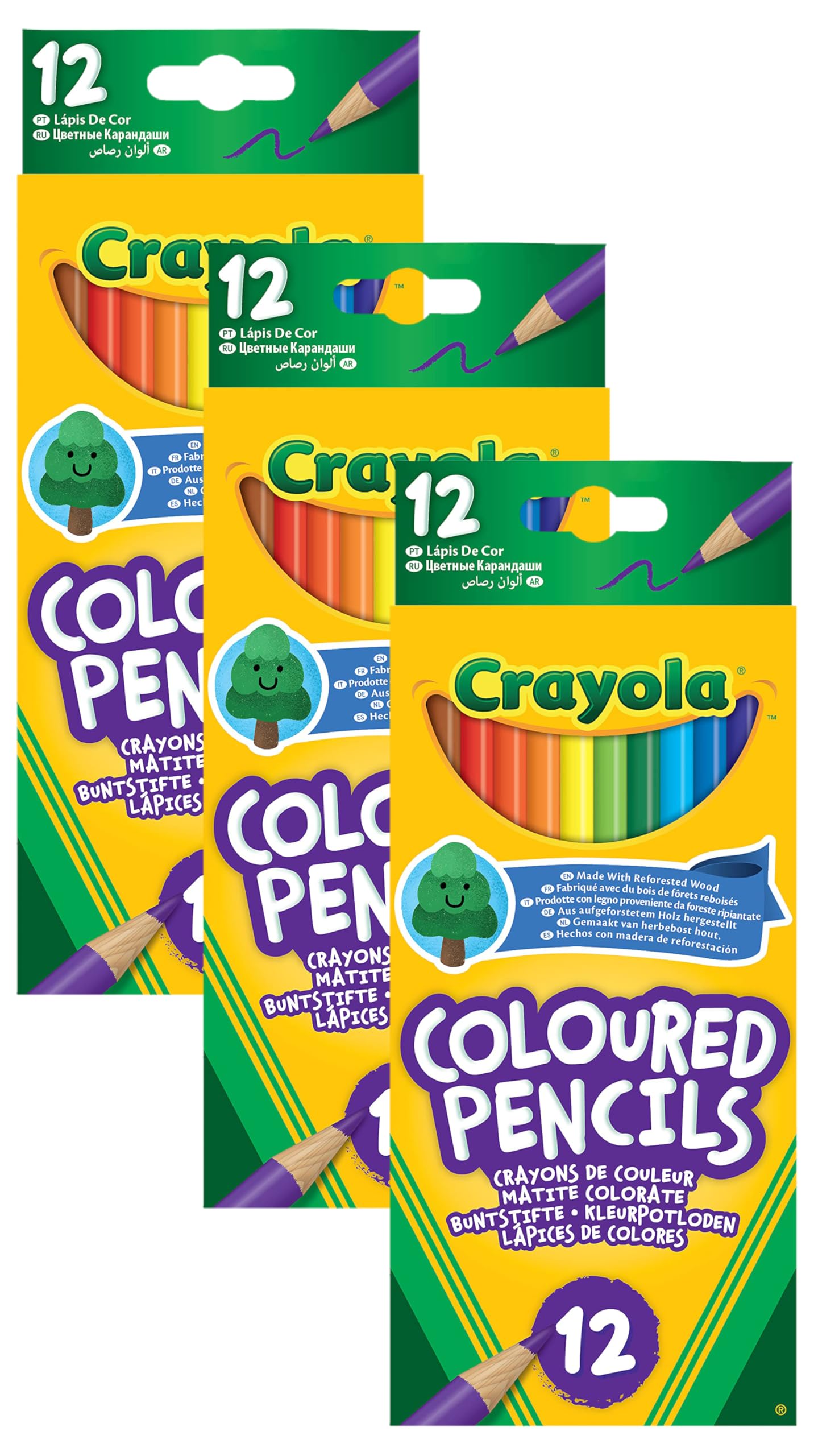 CRAYOLA Colouring Pencils - Assorted Colours (Pack of 36) | A Must-Have for All Kids Arts & Crafts Sets | Ideal for Kids Aged 3+