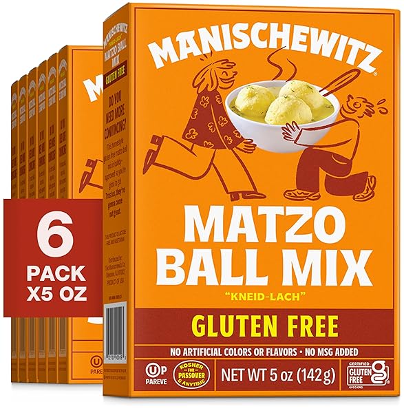 MANISCHEWITZ MATZO BALL MIX, GLUTEN FREE – 5...