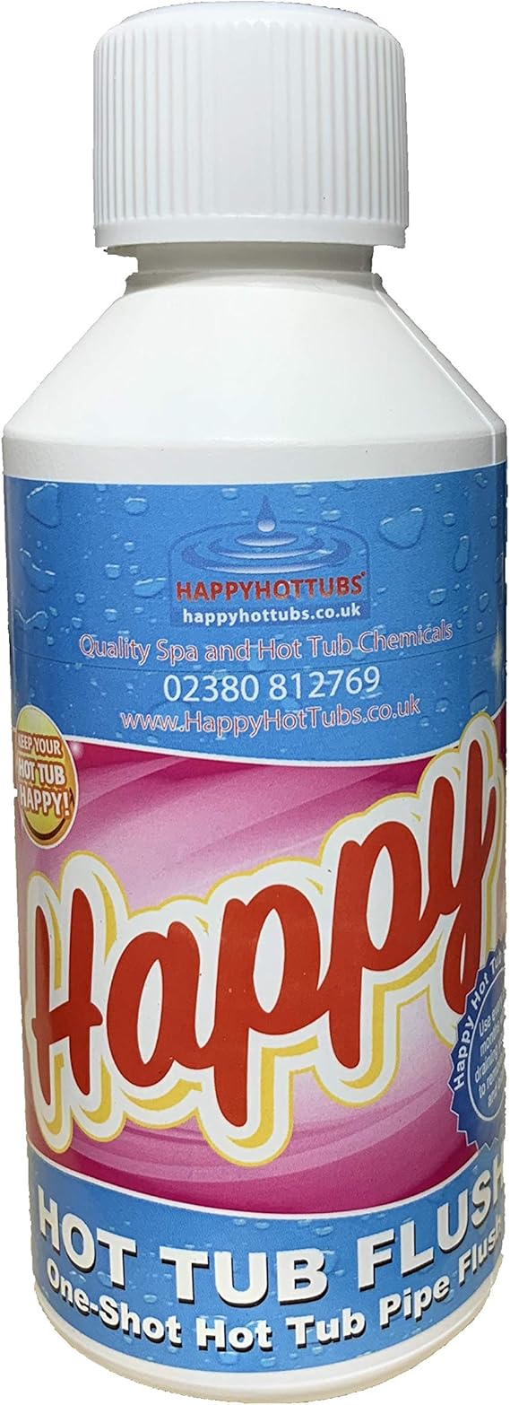 Happy Hot Tubs OneShot Hot Tub Flush Pipe Cleaner Drain Down (250ml x