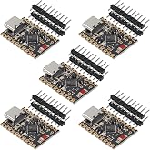 AITRIP 5PCS Type-C ESP32-C6 Development Board Modules Super Mini Development Board ESP32-C6FH4 chip 4MB Flash Memory Compatible with Arduino