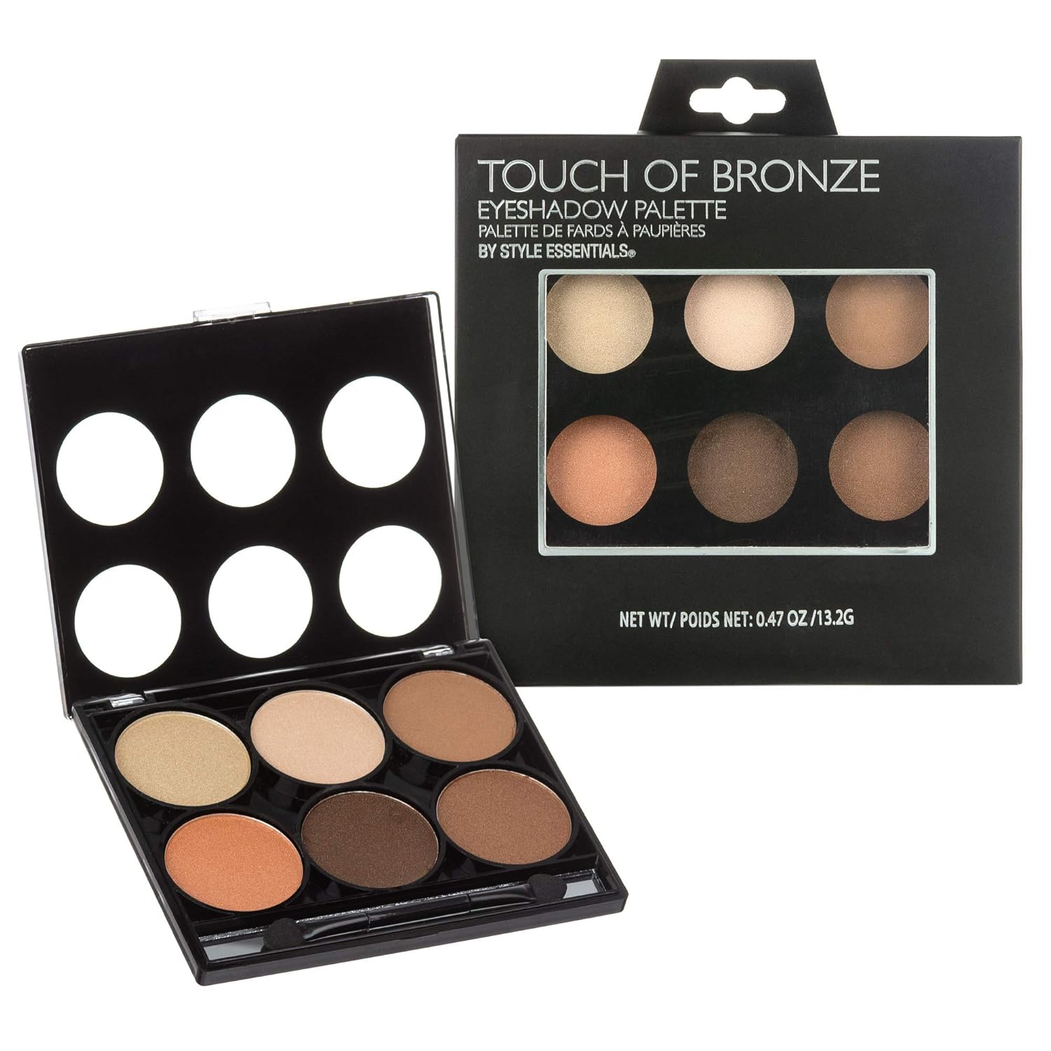 Style Essentials Women's Cosmetics TOUCH OF BRONZE Eyeshadow Collection - 6 Color Palette