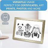 Clay Roberts A4 Gold Photo Frame – Modern Certificate & Poster Frame UK view 5
