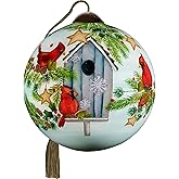 Ne’Qwa Art Welcome Home Helz Cuppleditch Hand-Painted Blown Glass Ornament – Festive Holiday Scene Keepsake – 7231110
