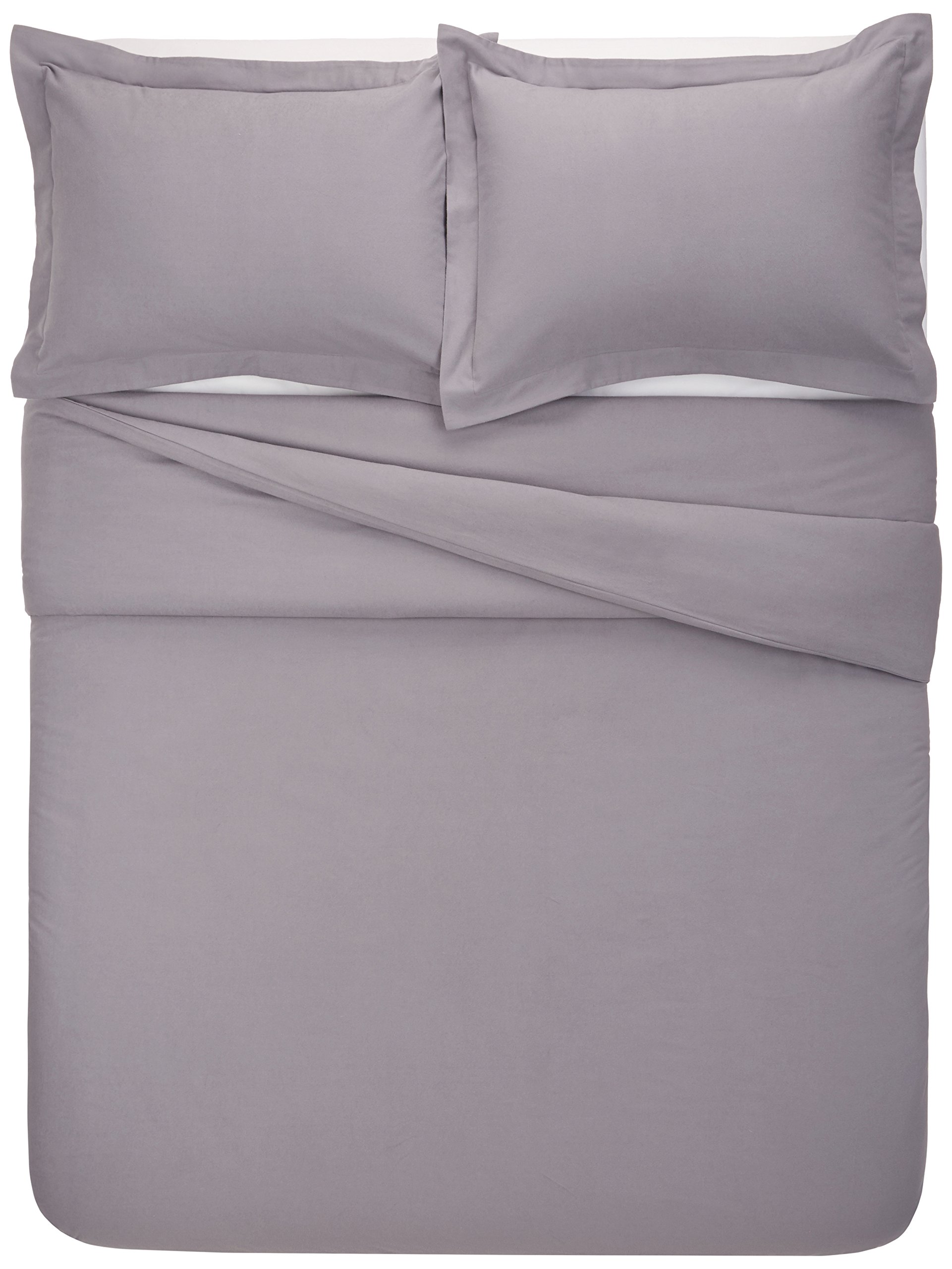 Pinzon Signature 190Gram Cotton Heavyweight Velvet Flannel Duvet Set