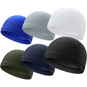 ROYBENS Cooling Skull Cap Men Cycling Helmet Hard Hat Liner Running Beanie | Sweat Wicking Motorcycle Workout Shield Fits 21-