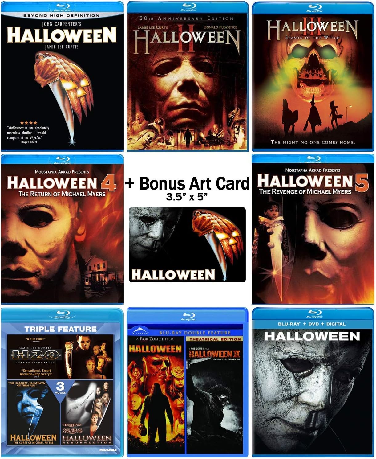 Halloween Ultimate 11 Movie Collection Complete Original + Rob Zombie
