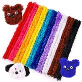 Caydo 20 Pieces Extra Thick Pipe Cleaners, 10 Colors, 30mm x 12 Inch | Soft Chenille Stems, DIY Art Craft Projects, Creative Home Decorations