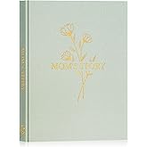 Lanpn Mom Life Story Book Journal with 270+ Prompts, Linen Hardcover Mother Story Guided Journal, Mom Memory Keepsake Book to Fill Out, Mother's Day Birthday Christmas Gift for Mom, Sage Green