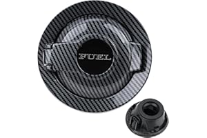 PARFYTER 68250120AA Fuel Filler Door Cap Carbon Fibre Gas Cover Cap Vapor Edition Compatible with 2008-2021 Dodge Challenger