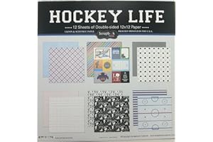 Scrapbook Customs Themed Paper Scrapbook Kit, Hockey Life
