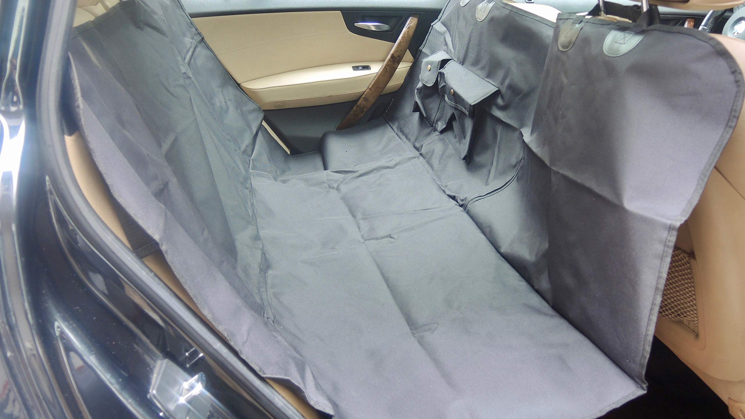 Housse de siège arrière, universelle et divisible pour chiens MY BACK SEAT PROTECTOR TO GO imperméable, résistant aux rayures, anti-salissures, protège contre des liquides et des poils de chien