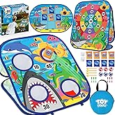 TOY Life Toddler Outdoor Toys for Kids Ages 4-8, Bean Bag Toss, Outside Yard Games for Kids Cornhole, Indoor Lawn Backyard Games Birthday Family Party Toddler Game, Gift for Boys 3 4 5 6 7