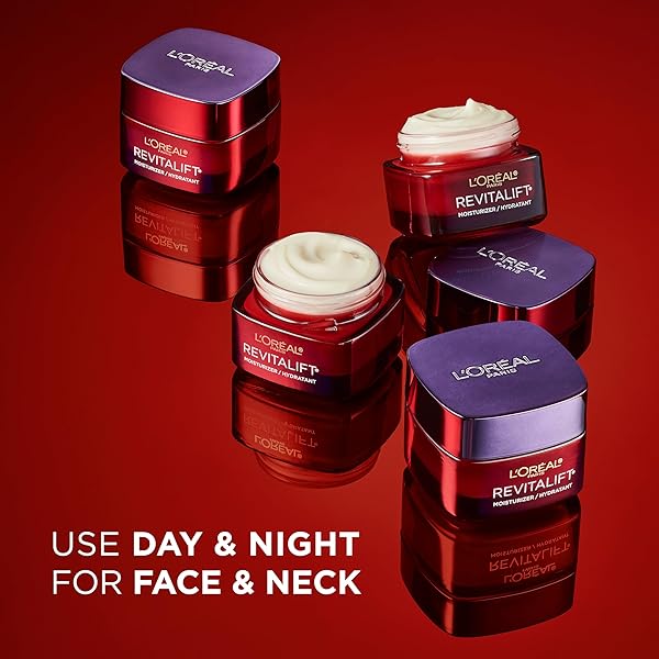 L’OREAL PARIS REVITALIFT TRIPLE POWER ANTI-AGING FACE MOISTURIZER, FRAGRANCE FREE, PRO RETINOL, HYALURONIC ACID & VITAMIN C TO REDUCE WRINKLES, FIRM & BRIGHTEN SKIN, 2.55 OZ