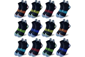 JAMEGIO Boys Socks 12 Pairs Ankle Athletic Sock Half Cushion Low Cut socks for Little Big Kids