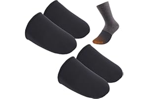 SFCDDTLG 2 Pairs 3mm Neoprene Toe Warmers- Toe Covers Toe Warmer Booties- Thermal Foot Toe Caps Socks for Winter (Worn Inside Shoes)