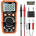 Jesverty 6000 Counts Digital Multimeter Voltmeter Tester with NCV, LCD for AC/DC Voltage&Current, Resistance, Capacitance, Live Wire, Frequency, Temperature, Duty Cycle, Continuity, Diode Measuring