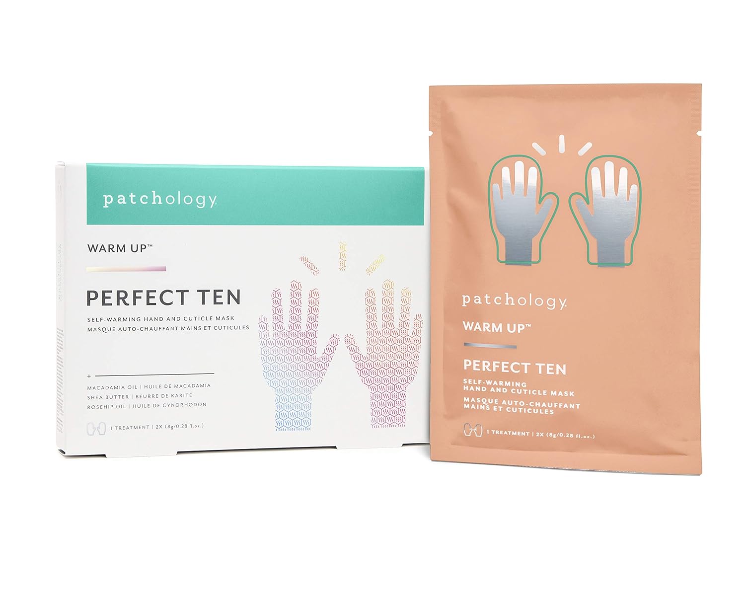 Patchology Warm Up Perfect Ten Self-warming Hand & Cuticle Mask: Premium Beauty