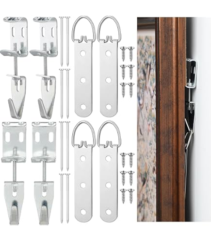 Hillman 122388 Adjustable Picture Hanger 100lbs Set of 2 - Picture