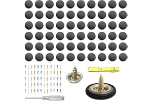 Dickno 60 PCS Car Roof Headliner Repair Kit, Auto Roof Snap Rivets Retainer with Installation Tool, Interior Ceiling Sagging Headliner Cloth Fixing Repair Buckle for All Vehicles (Grid Black)