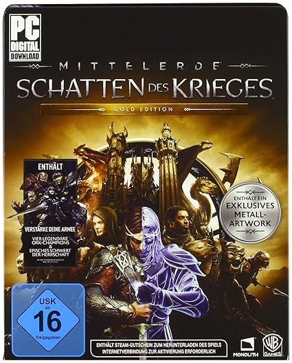 Mittelerde: Schatten des Krieges - Gold Edition - [Code in the Box]- [PC]