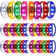 JellyArch 40 Pcs LED Glow Bracelets Sound Activated LED Bracelets Music Control Glow in The Dark Party Favors for Wedding, Raves, Concert, Camping, sporting Events, Party