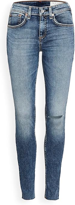 Rag Bone Jean Women S Cate Mid Rise Skinny Jeans Bloomfield Blue 25 At Amazon Women S Jeans Store