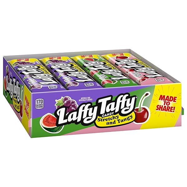 LAFFY TAFFY STRETCHY & TANGY VARIETY CANDY BOX,...