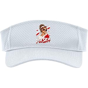 Poland Polska Polish Girl Women Sport Sun Visor