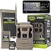 TACTACAM Reveal Pro 3.0 Cellular Trail Camera - Multi-Cellular Network, No-Glow IR, Wi-Fi Enabled, HD Photos & 1080p Videos, Long Battery Life + Solar Panel, Lipo Lithium Battery Pack, & 32GB SD Card