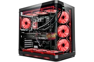 HAJAAN PhantomX Gaming Desktop PC, AMD Ryzen 7 7800X3D, GeForce RTX 5070 12GB, 32GB DDR5, 2TB NVMe SSD, Liquid Cooled, Wi-Fi 
