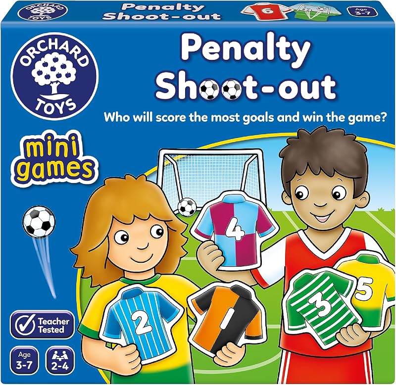 Orchard Toys Penalty Shoot-Out Mini Game Football Dice 2-4 Players